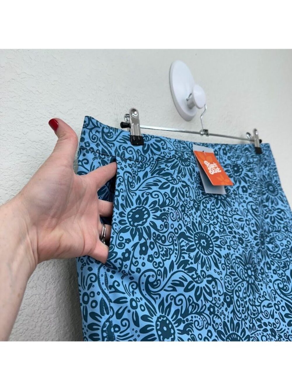 RipSkirt Pull on Tuscan Blues Performance Golf Tennis Skirt Womens sz Large NEW - Picture 2 of 8
